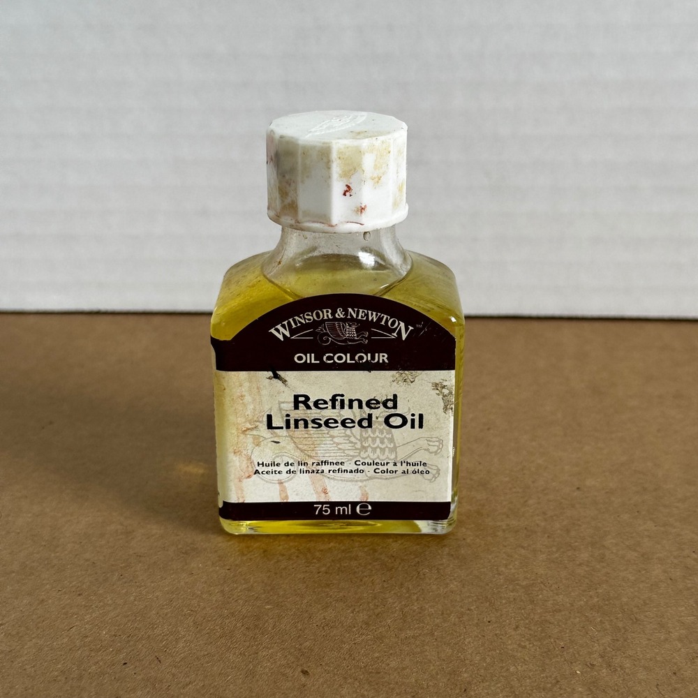 Winsor & Newton Refined Linseed Oil Artist 75ml Yellow Good Painting Medium